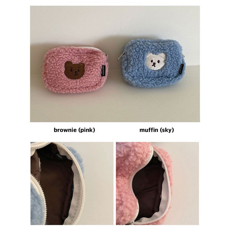 muffin&brownie fluffy ♥ mini pouch (6679419977846)