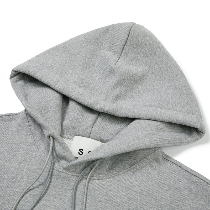arch panel hoodie grey
