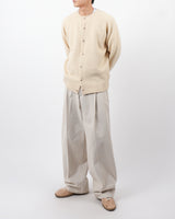 ポスコットンツイルワイドパンツ/pos cotton twill wide pants 4color