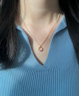 ピュアサークルネックレス / Pure Cirlcle Necklace (2 colors)