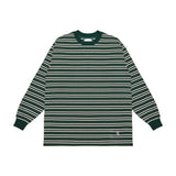 VZロゴビックオバーフィットボーダースリーブグリーン/VZ Logo Big Over Fit Boarder Long Sleeve Green (6683348369526)