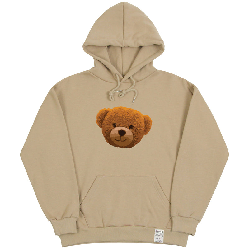 ビッグOFベア刺繡フーディー/Big OF Bear Embroidered Hoodie