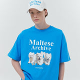 マルチーズアーカイブTシャツ / Maltese archive half sleeve tshirt overfit