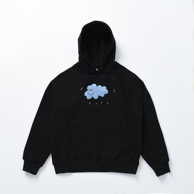 レインボーパーカー / Dominant Cloud Embroidery Dried Hoody_BLACK (4594041651318)
