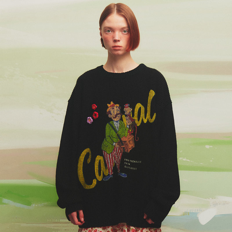 カーニバル セーター / Carnival Sweater(BLACK)