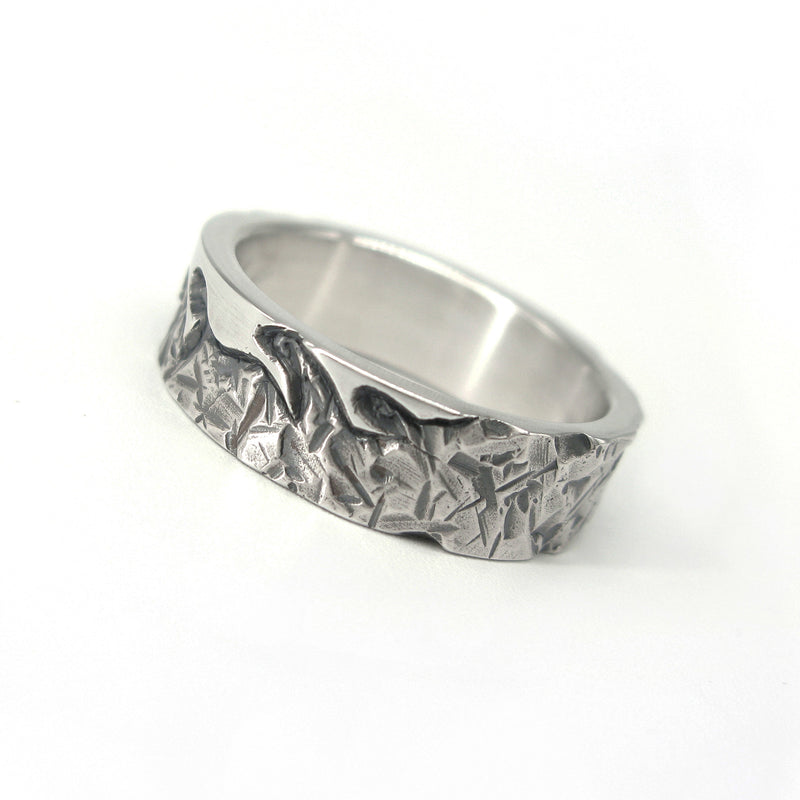 ラフ6-Sシルバーリング / Rough6-S silver ring (4596257063030)