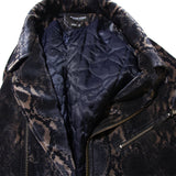 オーバーサイズパッデッドバイカージャケット/oversized padded biker jacket