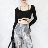 Lisa strap cropped top (6547535167606)
