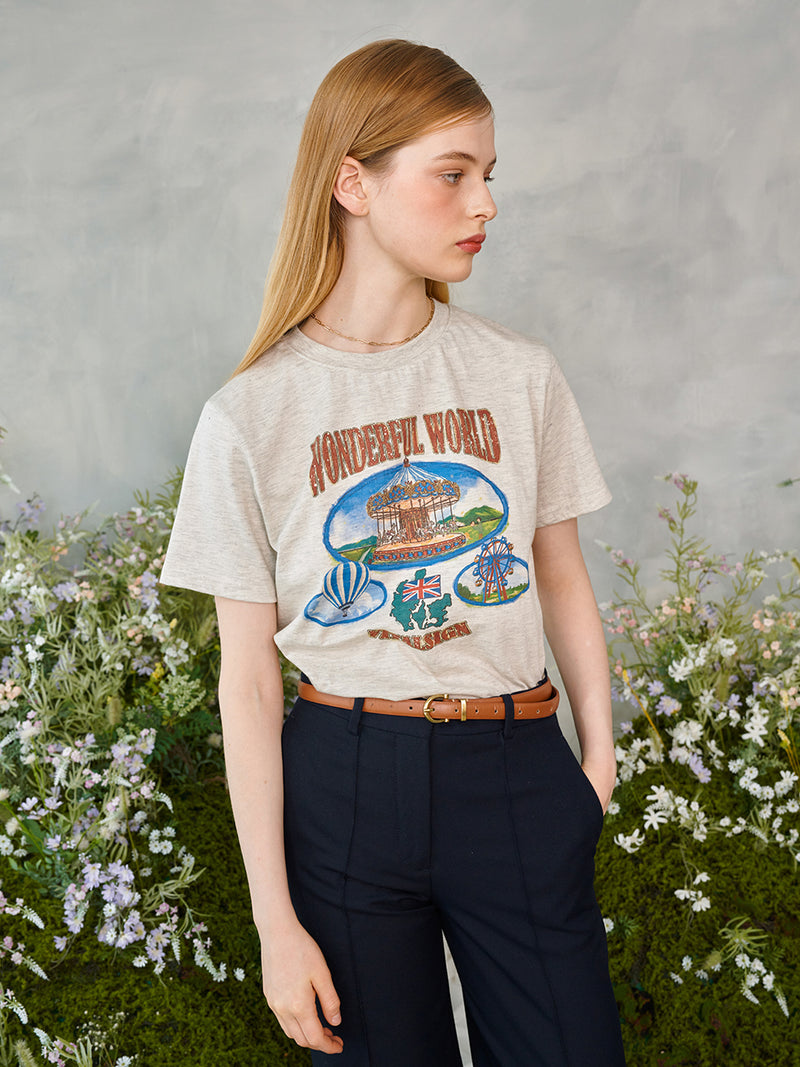 ワンダフルワールドTシャツ / Wonderful World T-Shirt (2colors) – 60