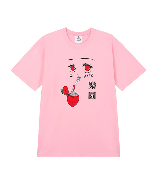 ストロベリーハーフTシャツ / strawberry half t-shirt (4497358454902)