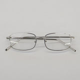 Poit Nerd Metal Thin-rimmed Square Glasses