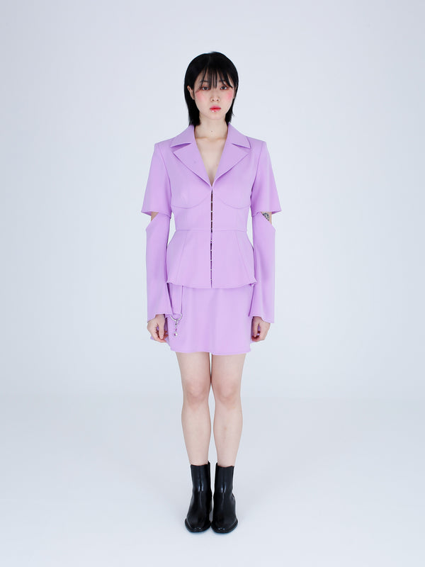 テーラードコルセットジャケット / Tailored Corset Jacket (Lilac)