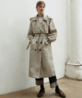 OVERSIZED DOUBLE TRENCH COAT_CHARCOAL