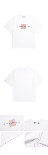 シグネイチャーチェッカードスクエアハーフTシャツ / Signature Checkered Square Half T-Shirt