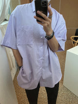 パーフェクトオーバーコットンシャツ / ASCLO Perfect Over Cotton Short Sleeve Shirt (5color)