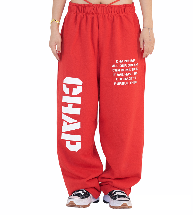 アーミーchapスウェットパンツ/Army Chap Sweat Pants (Red)