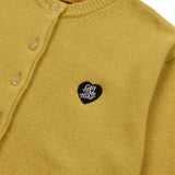 [Call Me Baby] Cashmere Baby Cardigan (Mustard) / カシミアベビーカーディガン (Mustard) (6627550101622)