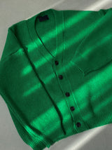 [ONLY ASCLO] ASCLO Elastic Cardigan (Green) (6623299829878)
