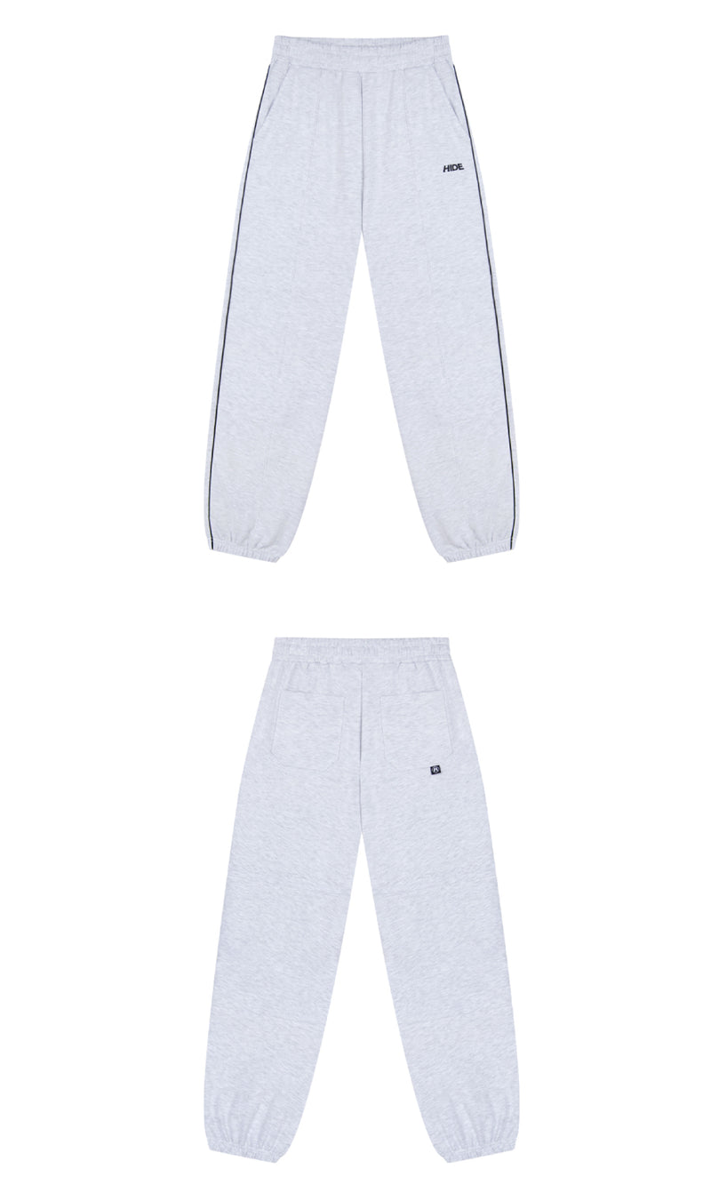 HIDE Cutting Sweat Pants (White) (6570988535926)