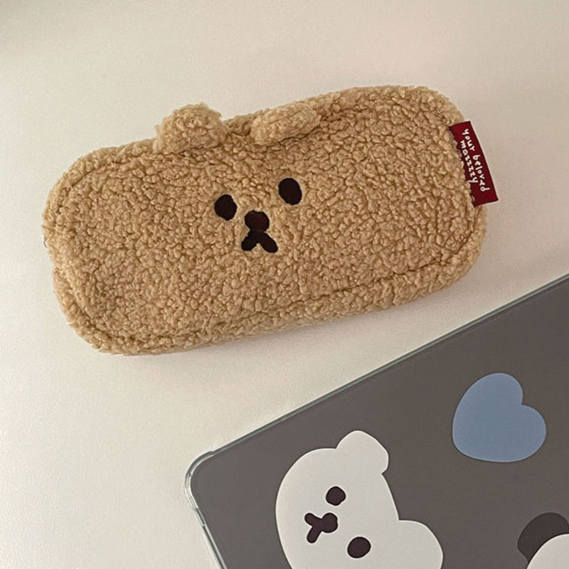 クッキーフラフィーペンシルケース&ポーチ / cookie fluffy pencil case & pouch