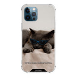 ライダウンブルーキャットケース / lie down blue cat case