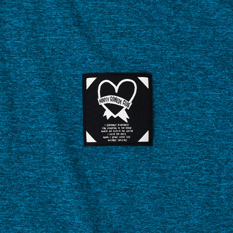 HEART BAND CROP POLONECK (TEAL)