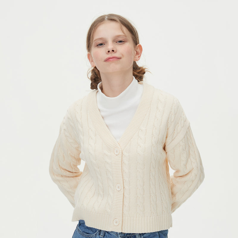 CROP CABLE KNIT CARDIGAN_IVORY (6610814238838)
