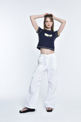 サマーカーゴパンツ / summer cargo pants (white)