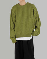 Glan cable knitwear