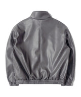 BN Vegan Leather Hidden Jacket (Charcoal)