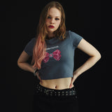 キュービックリボンクロップTシャツ / Cubic Ribbon Crop T-Shirt