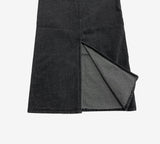 Loha Slit Denim Long Skirt (6612459585654)