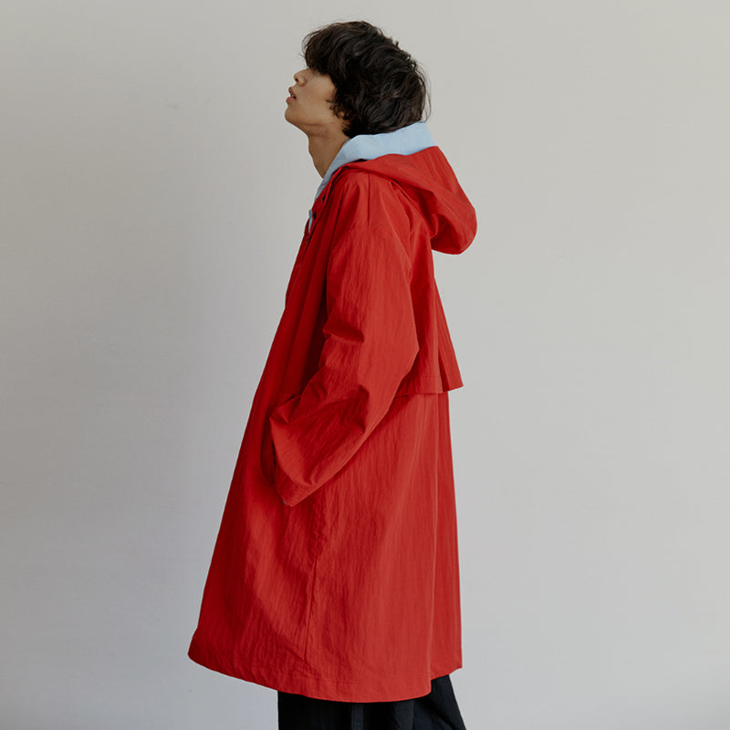 レインコート / unisex rain coat red