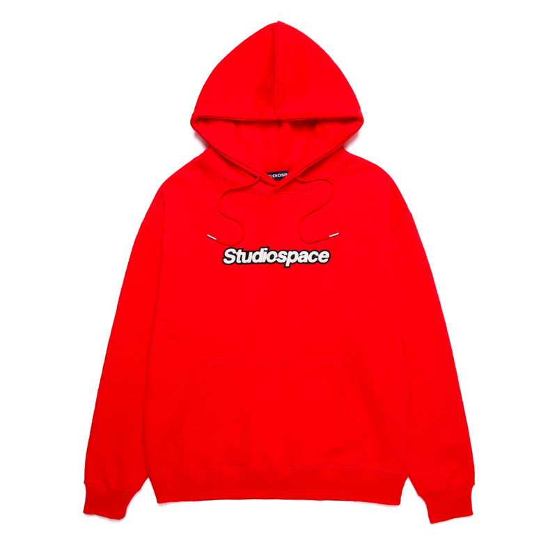 AQO ロゴパーカー レッド / AQO HOODIE WITH LOGO RED (4432809263222)
