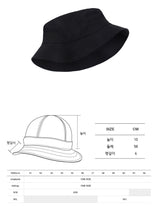 JOYMENT-BUCKET HAT EYELET BUCKET HAT (BK)(Copy) (4614856835190)