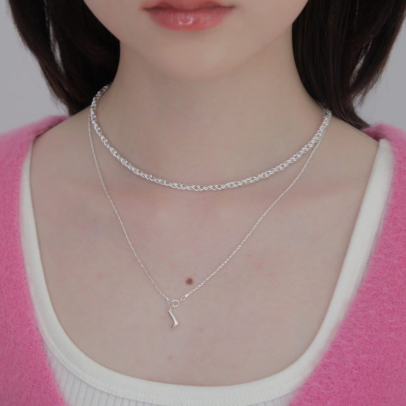 3WAYミニブーツネックレス / three-way mini boots necklace silver ver.