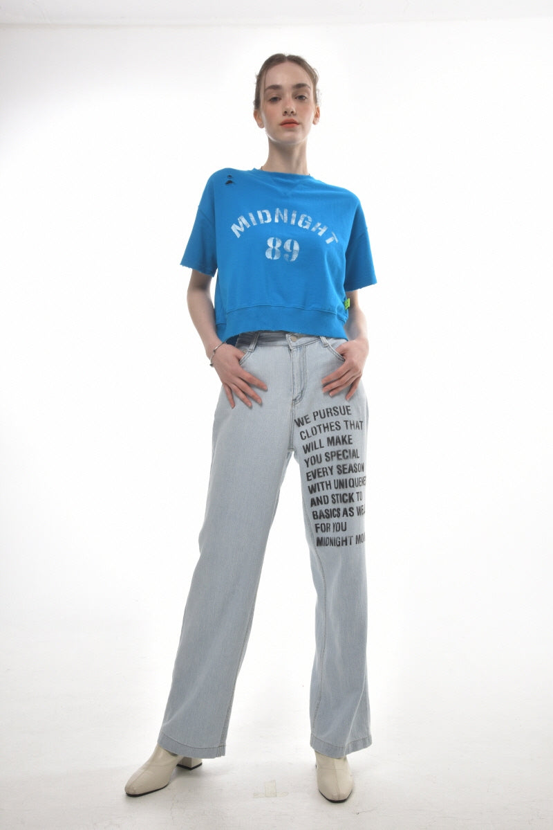 ロゴサマーパンツ / [unisex] logo summer pants (light blue)