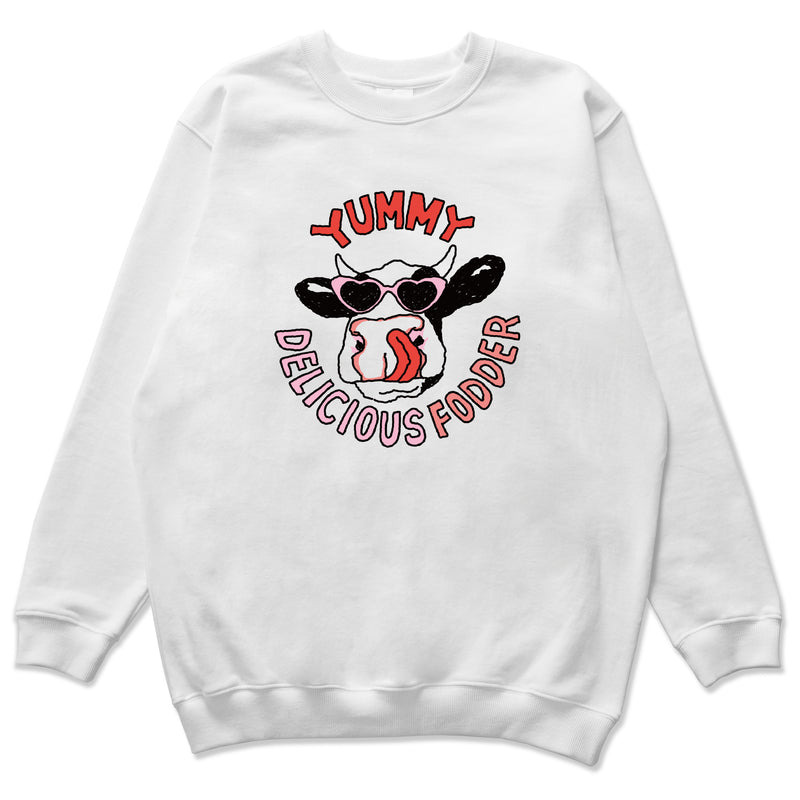 ヤミーカウスウェットシャツ/Yummy cow Sweatshirts WH/BK