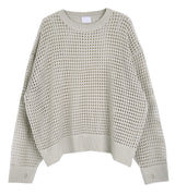 No.9396 net warmer round KNIT (3color) (6691057303670)