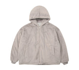オーバーフィットファーフードジップアップジャケット / Overfit Fur hooded zip-up jacket_3color
