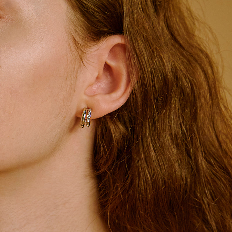 two-line cubic earring (6574093828214)