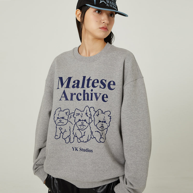 アーカイブスウェットシャツ / Maltese archive