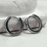 [BLESSEDBULLET]2mm surgical steel quadrangle round earring_16mm (6563004579958)