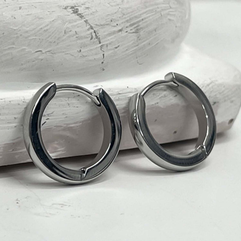 [BLESSEDBULLET]2mm surgical steel quadrangle round earring_16mm (6563004579958)