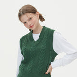 CABLE KNIT VEST_GREEN (6610823282806)