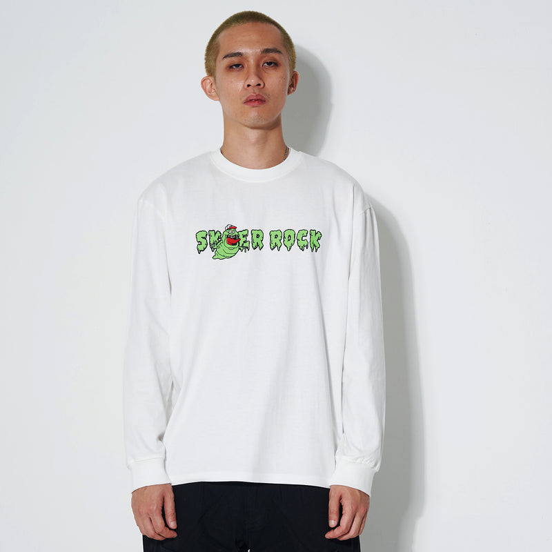 STICKY GHOST LONG SLEEVE T-SHIRT OFF WHITE (6612500021366)