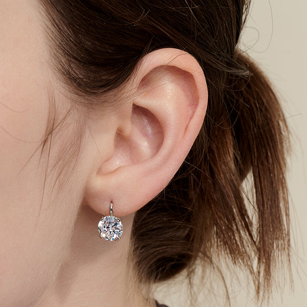 [24SP]8mm cubic hook earring