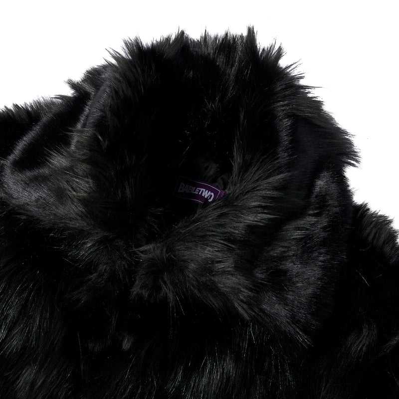 Popo fur jacket BLACK
