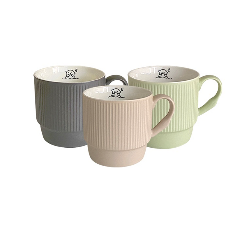 Pleated Mug (3 color) (6674223071350)