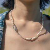 Buddhist color gemstone necklace (6698778558582)